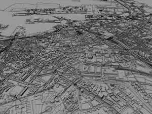 aarhus city denmark 80km 3D Model