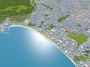 agadir city morocco 20km 3D Модель