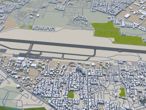 agadir city morocco 20km 3D Модель