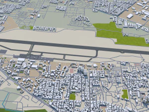 agadir city morocco 20km 3D Model