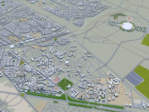 agadir city morocco 20km 3D Модель