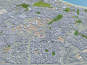 agadir city morocco 20km 3D Модель