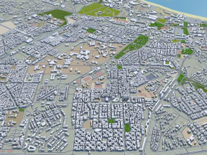 agadir city morocco 20km 3D Model