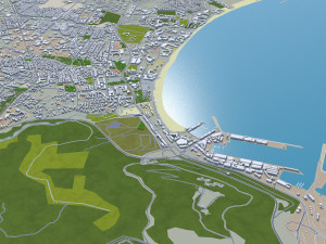 agadir city morocco 20km 3D Модель
