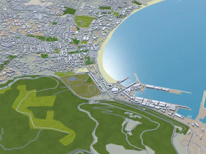 agadir city morocco 20km 3D Model