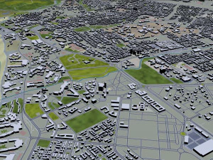 agadir city morocco 20km 3D Model