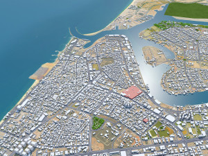 Ajman city uae 40km 3D Model