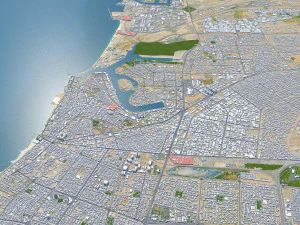 아지만시 UAE 40km 3D 모델