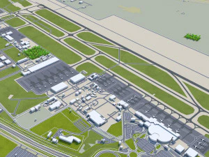아지만시 UAE 40km 3D 모델