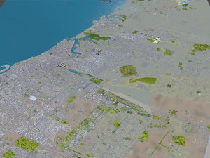 아지만시 UAE 40km 3D 모델