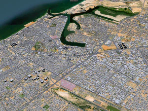 아지만시 UAE 40km 3D 모델