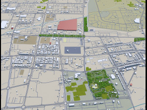 al ain city uae 65 km 3D Model