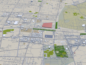 al ain city uae 65 km 3D Model