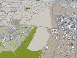 al ain city uae 65 km 3D Model