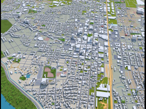 albuquerque city new mexico 50km 3D मॉडल