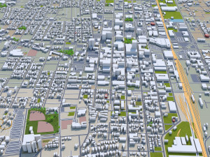 albuquerque city new mexico 50km 3D मॉडल