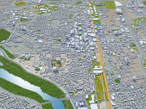 albuquerque city new mexico 50km 3D मॉडल