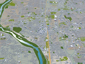 albuquerque city new mexico 50km 3D मॉडल