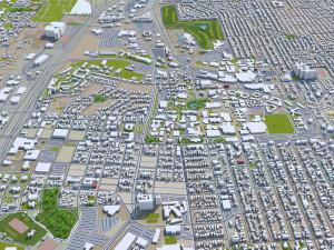albuquerque city new mexico 50km 3D मॉडल