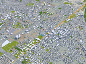 albuquerque city new mexico 50km 3D मॉडल