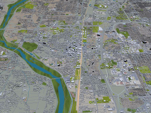 albuquerque city new mexico 50km 3D मॉडल