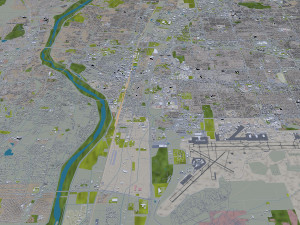 albuquerque city new mexico 50km 3D मॉडल