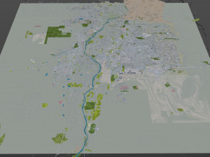 albuquerque city new mexico 50km 3D मॉडल