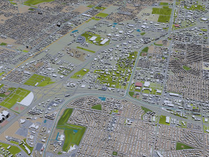albuquerque city new mexico 50km 3D मॉडल