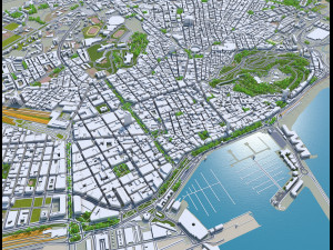 alicante city spain 40km Model 3D