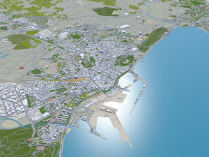alicante city spain 40km Model 3D