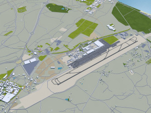 alicante city spain 40km Model 3D