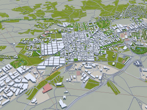 alicante city spain 40km Model 3D
