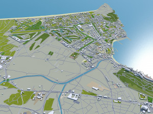alicante city spain 40km Model 3D