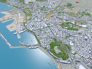 alicante city spain 40km Model 3D