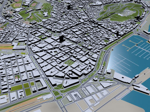 alicante city spain 40km Model 3D