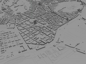 alicante city spain 40km Model 3D