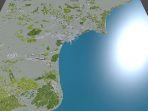 alicante city spain 40km Model 3D