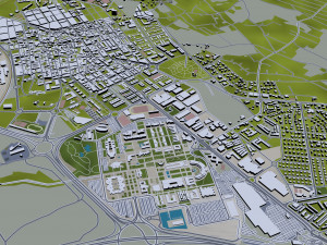 alicante city spain 40km Model 3D