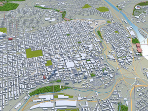 allentown city pennsylvania 30 km 3D Modell