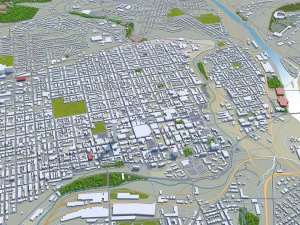 allentown city pennsylvania 30 km 3D Model