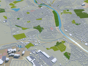allentown city pennsylvania 30 km 3D Modell