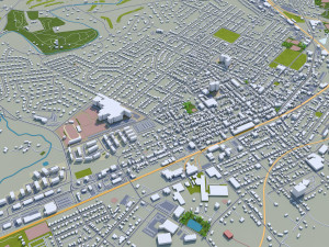 allentown city pennsylvania 30 km 3D Modell