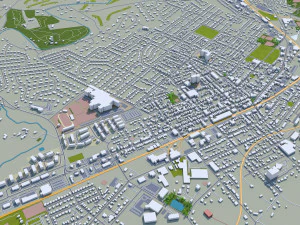 allentown city pennsylvania 30 km 3D Model
