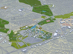 allentown city pennsylvania 30 km 3D Modell