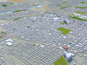 allentown city pennsylvania 30 km 3D Model