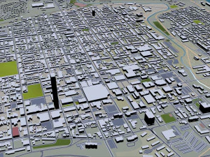 allentown city pennsylvania 30 km 3D Model