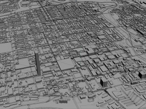 allentown city pennsylvania 30 km 3D Modell