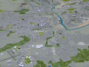 allentown city pennsylvania 30 km 3D Modell