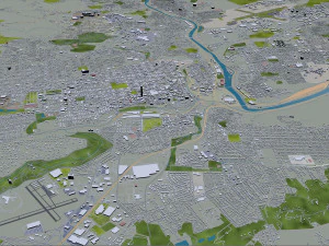allentown city pennsylvania 30 km 3D Model