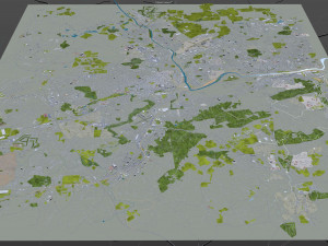 allentown city pennsylvania 30 km 3D Modell